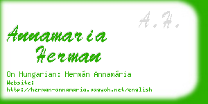 annamaria herman business card