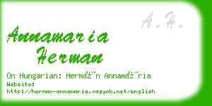 annamaria herman business card